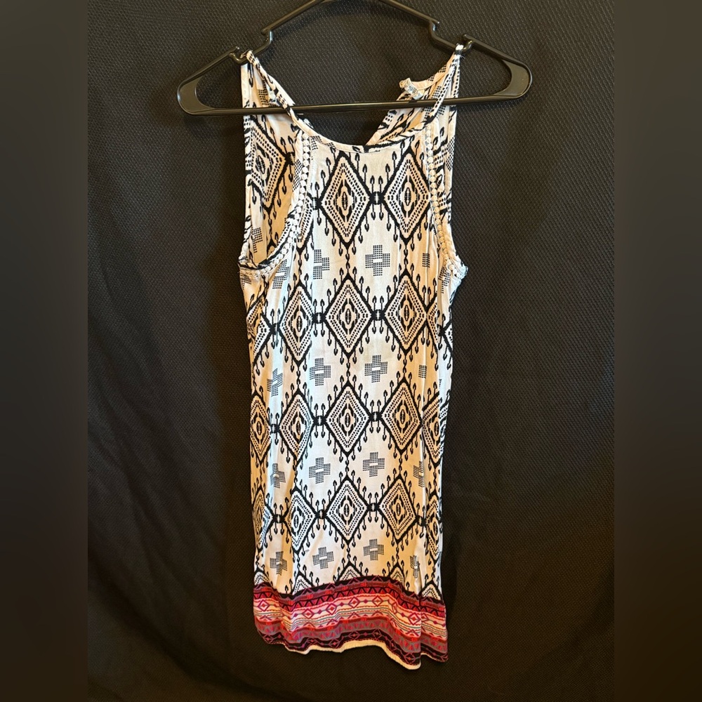 Mudd Black and White Geometric Dress